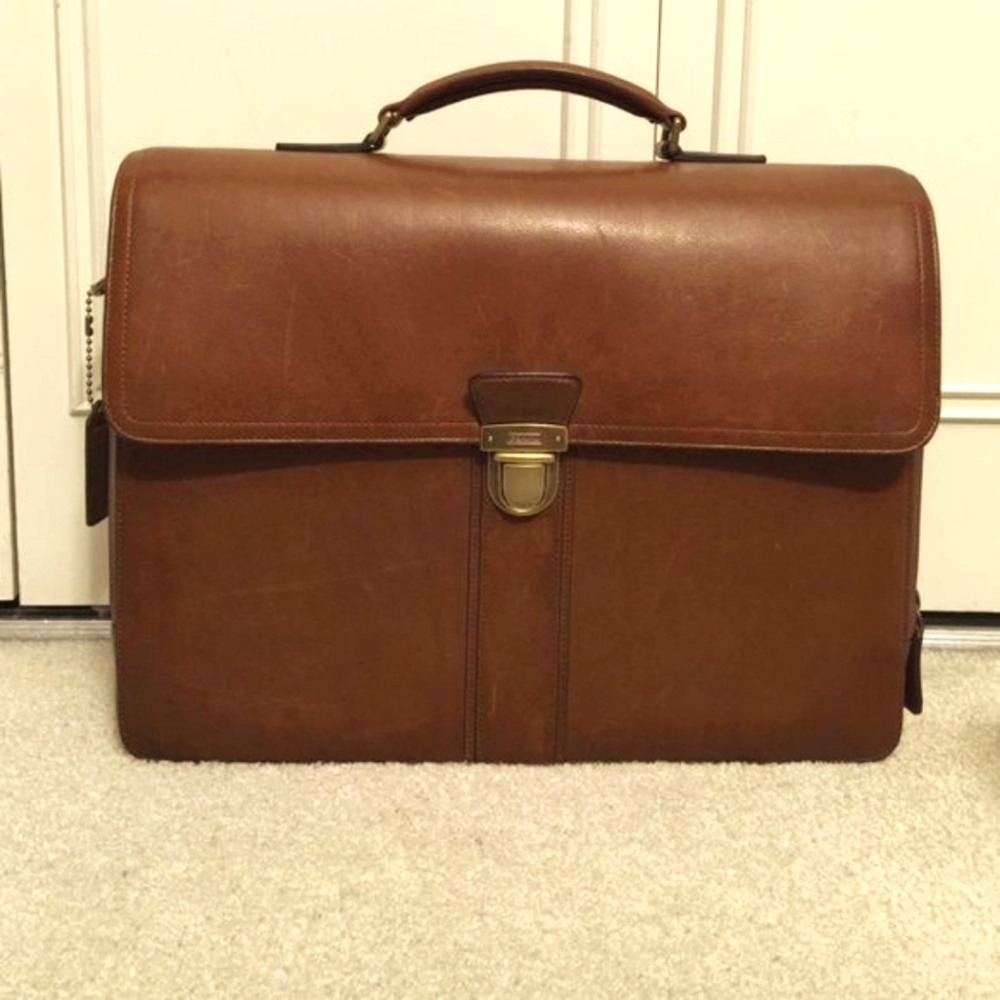 Coach leather briefcase